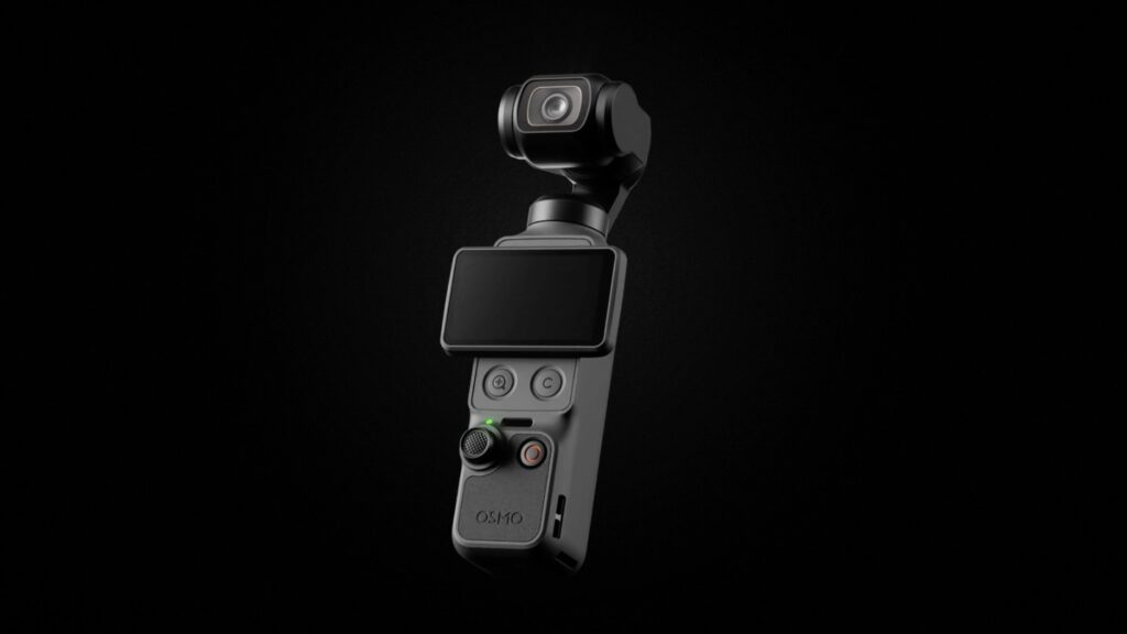 DJI Osmo Pocket 4 review showing compact gimbal camera design