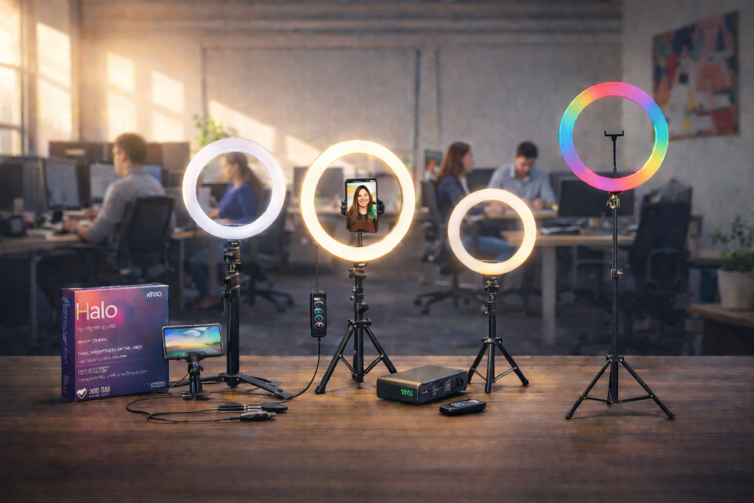 Best ring lights under ₹3000 in India setup in office environment